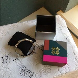 Rustic Cuff Silver Bangle Bracelet